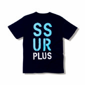 ssur plus 大logo印花情侣短袖t恤